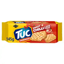 Iceland Jacob's Tuc Sandwich Sweet Chilli & Sour Cream Flavour 145g offer