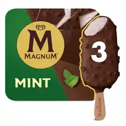 Iceland Magnum Ice Cream Sticks Mint 3x 100 ml offer