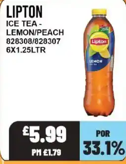 Bestway Lipton ice tea lemon peach offer
