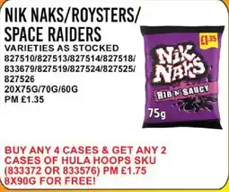 Bestway Nik Naks rib n' saucy offer