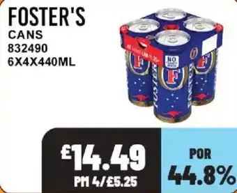 Bestway Foster's cans offer