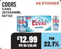 Bestway Coors cans offer