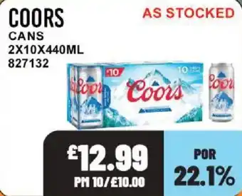 Bestway Coors cans offer