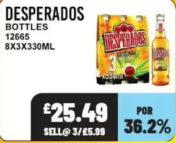 Bestway Desperados bottles offer