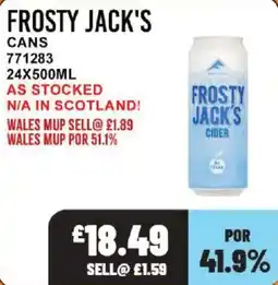 Bestway Frosty Jack's cider offer