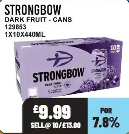 Bestway Strongbow dark fruit cider offer
