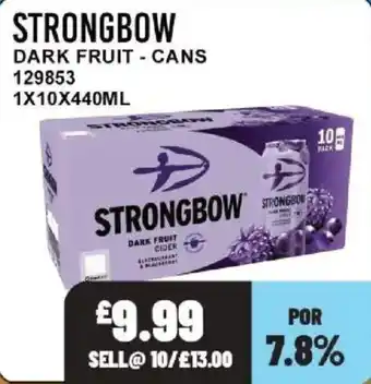 Bestway Strongbow dark fruit cider offer