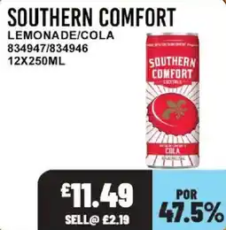 Bestway Southern comfort lemonade/cola offer