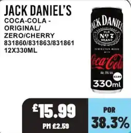 Bestway Jack Daniel's coca-cola offer