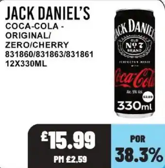 Bestway Jack Daniel's coca-cola offer