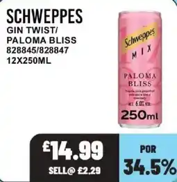Bestway Schweppes paloma bliss offer