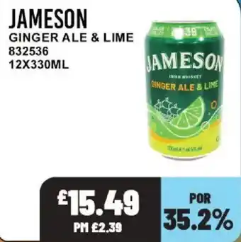 Bestway Jameson ginger ale & lime offer