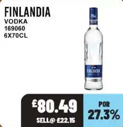 Bestway Finlandia vodka offer