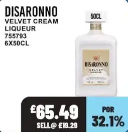 Bestway Disaronno velvet cream liqueur offer