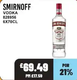 Bestway Smirnoff vodka offer