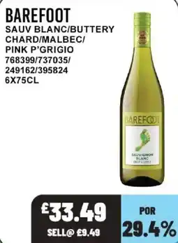 Bestway Barefoot sauvignon blanc offer