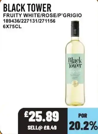 Bestway Black tower fruity white offer