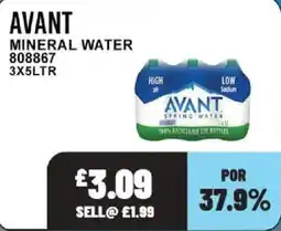 Bestway Avant mineral water offer