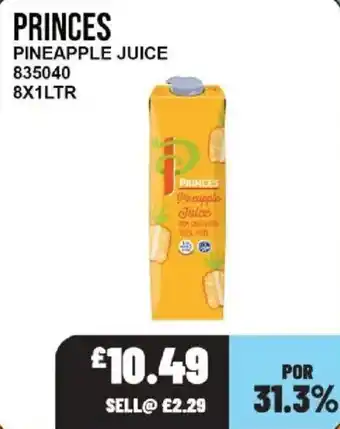 Bestway Princes pineapple juice offer