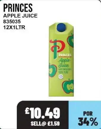 Bestway Princes apple juice offer