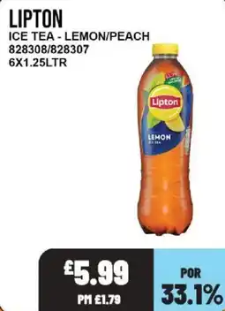 Bestway Lipton ice tea lemon peach offer