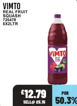 Bestway Vimto real fruit squash offer