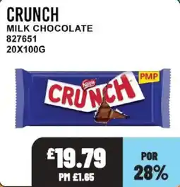 Bestway Crunch milk chocolate offer