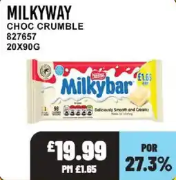 Bestway Milkyway choc crumble offer