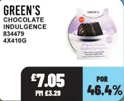 Bestway Green's chocolate indulgence offer