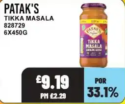 Bestway Patak's tikka masala offer