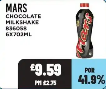Bestway Mars chocolate milkshake offer