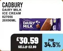 Bestway Cadbury dairy milk ice cream offer