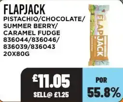 Bestway Flapjack pistachio/chocolate/summer berry/caramel fudge offer
