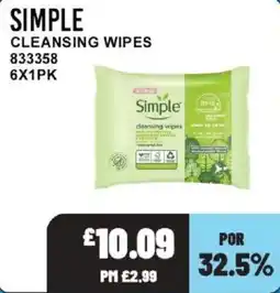 Bestway Simple cleansing wipes offer