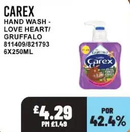 Bestway Carex hand wash offer