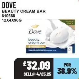 Bestway Dove beauty cream bar offer