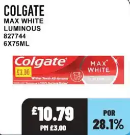 Bestway Colgate max white luminous offer