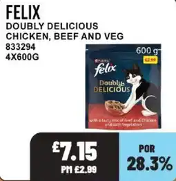 Bestway Felix doubly delicious chicken, beef and veg offer