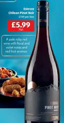 Aldi Estevez Chilean Pinot Noir offer