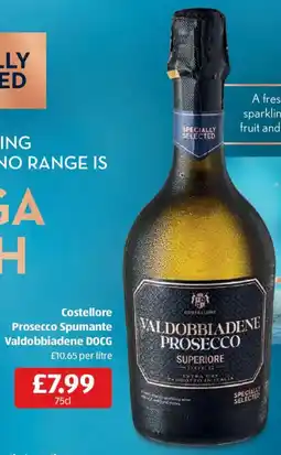 Aldi Costellore Prosecco Spumante Valdobbiadene DOCG offer