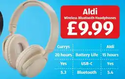 Aldi Aldi wireless bluetooth headphones offer