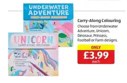 Aldi Carry-Along Colouring offer
