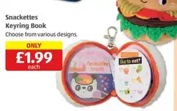 Aldi Snackettes Keyring Book offer