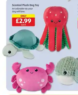 Aldi Scented Plush Dog Toy offer