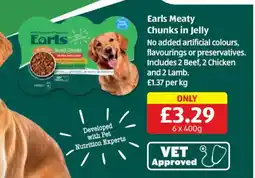 Aldi Earls Meaty Chunks in Jelly offer
