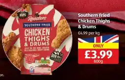 Aldi Roosters southern fried chicken thighs & drums offer