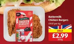 Aldi Buttermilk Chicken Burgers offer