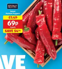 Aldi Sweet Pointed Peppers offer