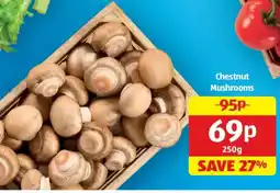 Aldi Chestnut Mushrooms offer