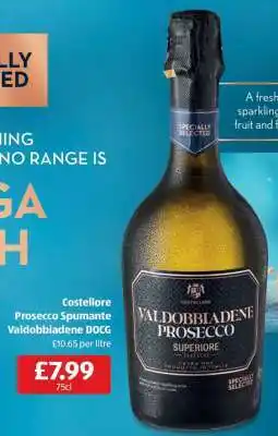 Aldi Costellore Prosecco Spumante Valdobbiadene DOCG offer